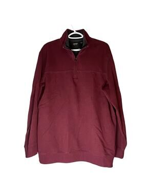 Arrow Men’s 1/4 Zip Maroon Sweater Size Large